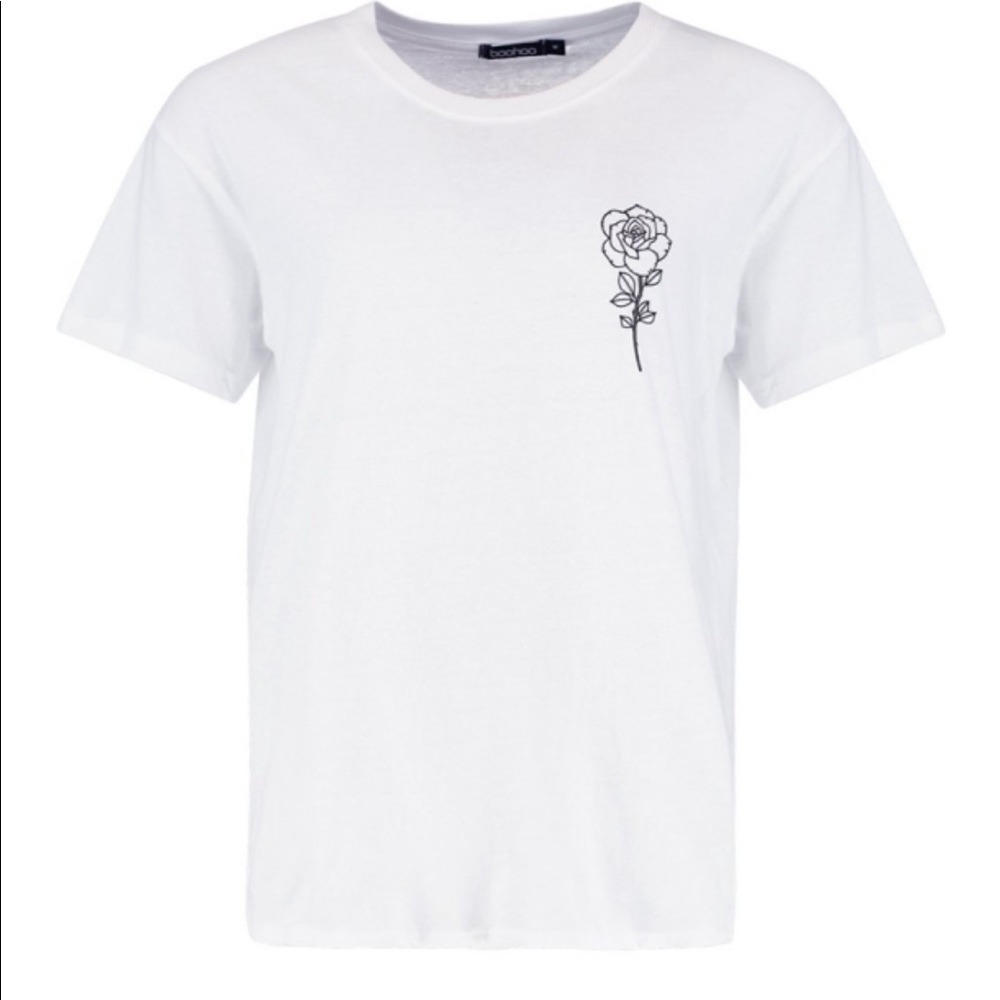 Rose pocket T shirt